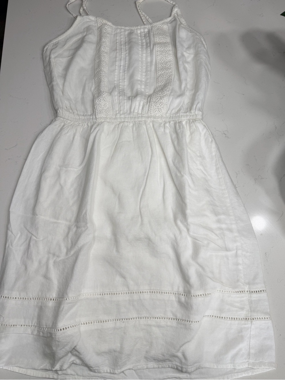 Old Navy White Girls' Spaghetti Strap Sundress